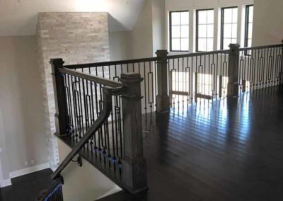 Second floor railing in home | Hauptman Builders