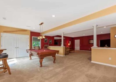 Basement design for home by Hauptman Builders